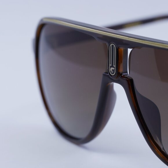 🕶️ New CARRERA 1047/S 0086 LA Sunglasses - Havana Frame, Brown Gradient Lenses - Picture 9 of 10